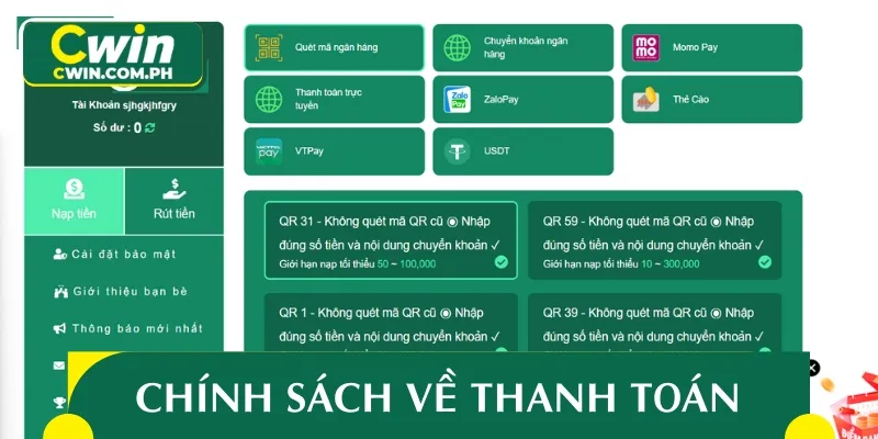 Các điều khoản liên quan đến thanh toán tài chính